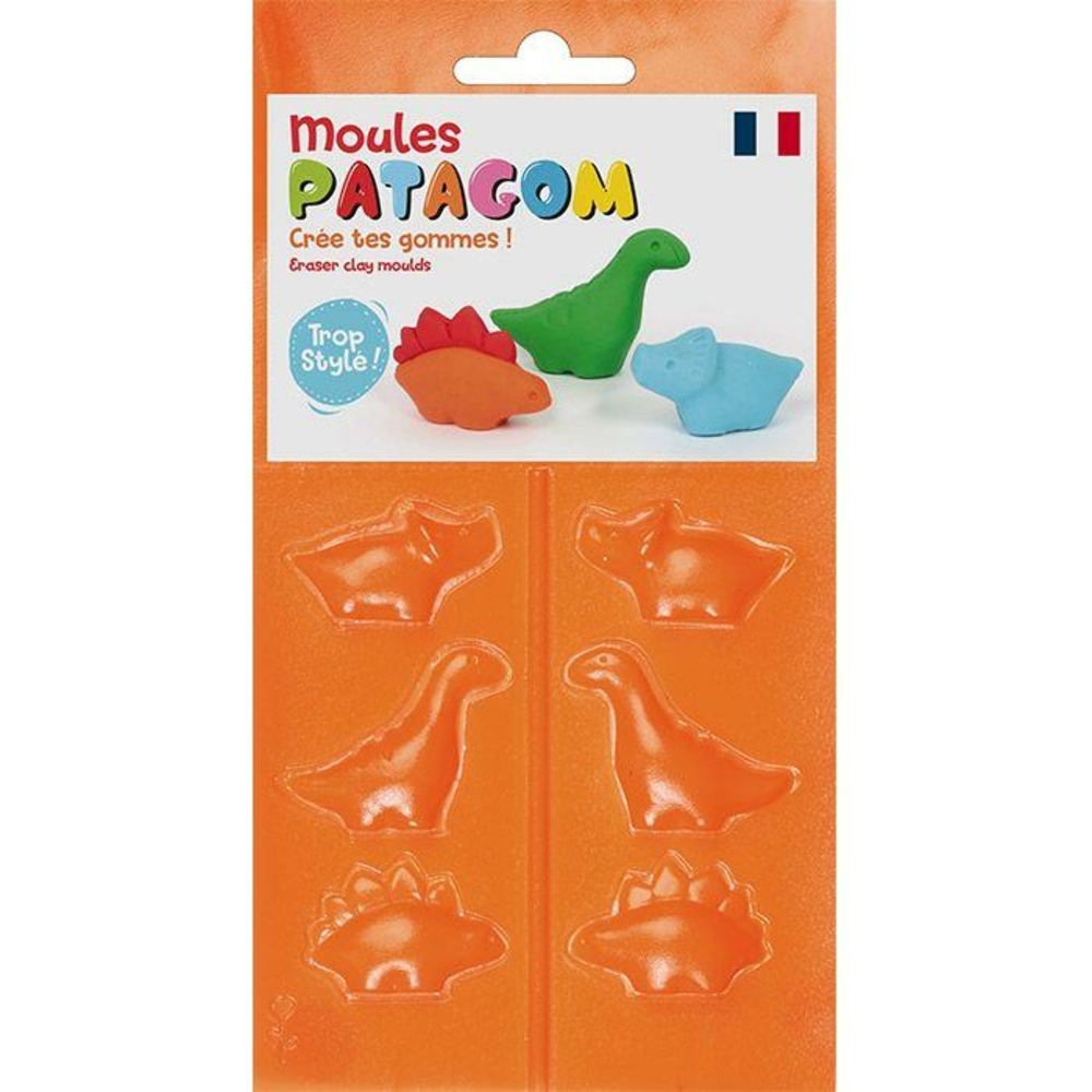 Gomme à modeler et moules Patagom - Dinosaures