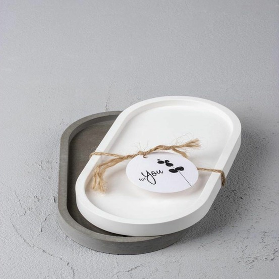 Moule en silicone pour coupelle ovale