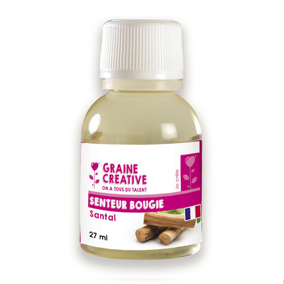 Parfum pour bougie - senteur santal - 27 ml