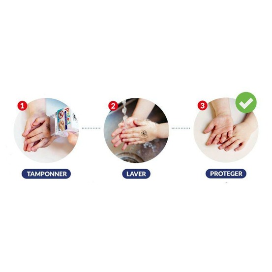 Tampon pour enfants - se laver les mains de manière ludique