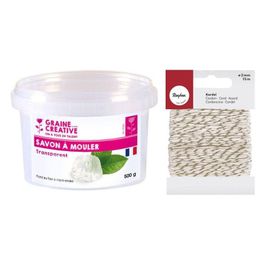 Savon à mouler transparent vegan 250 g Colorant moka - Rico Design Savon à mouler transparent vegan 250 g Colorant moka - Rico Design