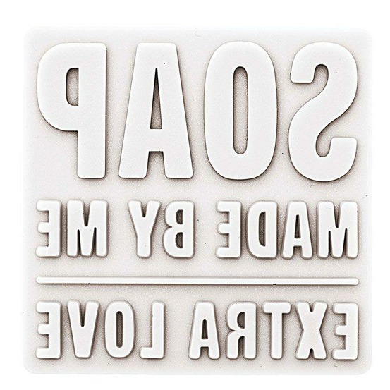 Matrice à savon thermoformée carrée - made by me - extra love