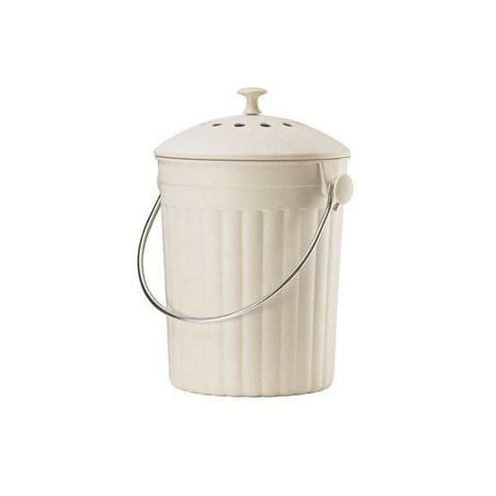 Seau à compost avec filtres antiodeurs - couleur crème