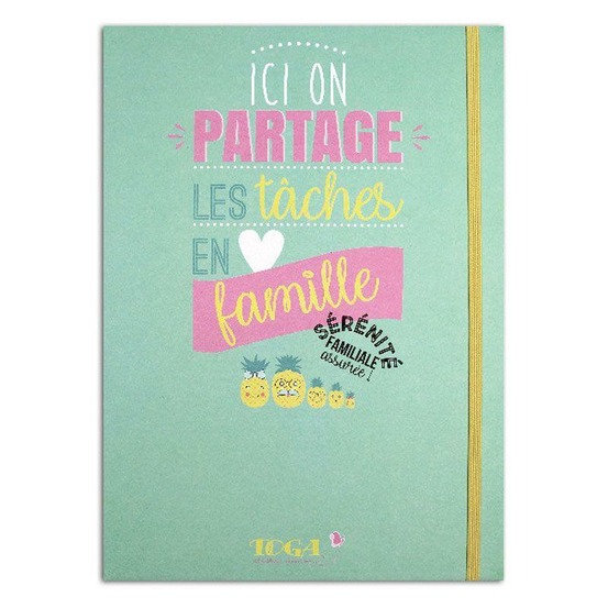 Kit créatif semainier familial a4