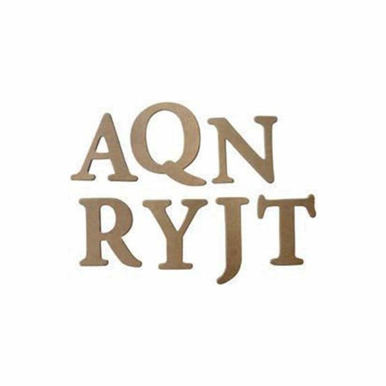 36 stickers alphabets kraft