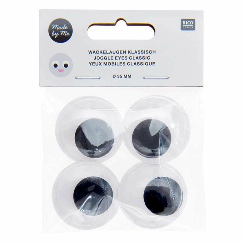 Yeux mobiles ø 35 mm - grandes pupilles