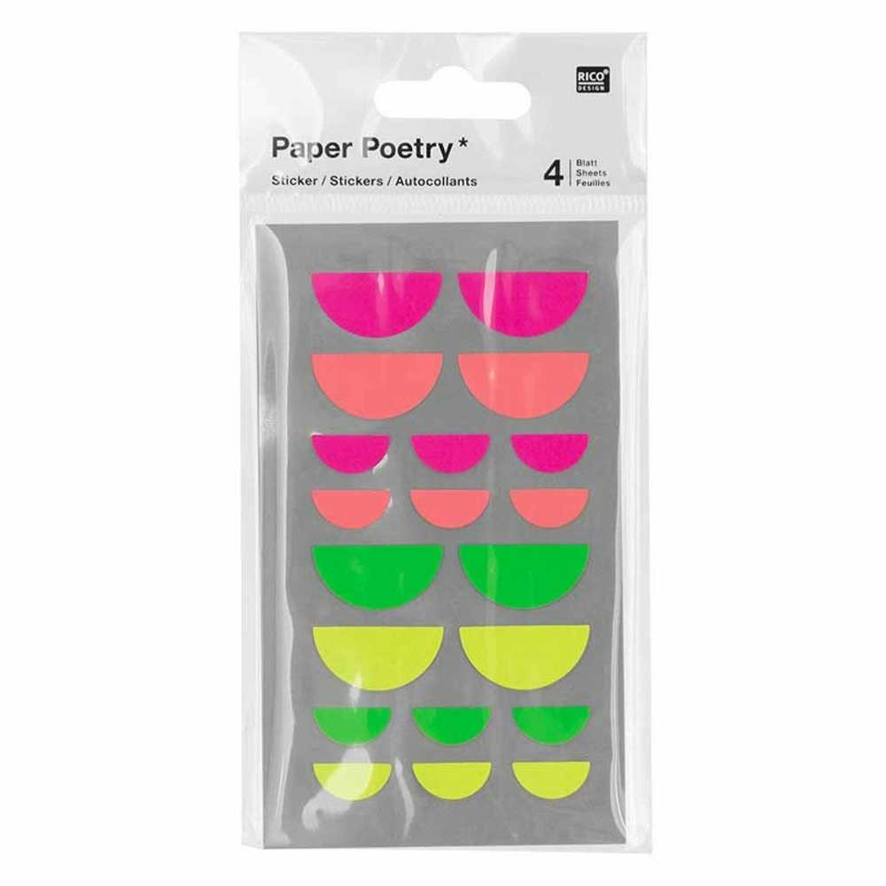 80 autocollants bouche fluo