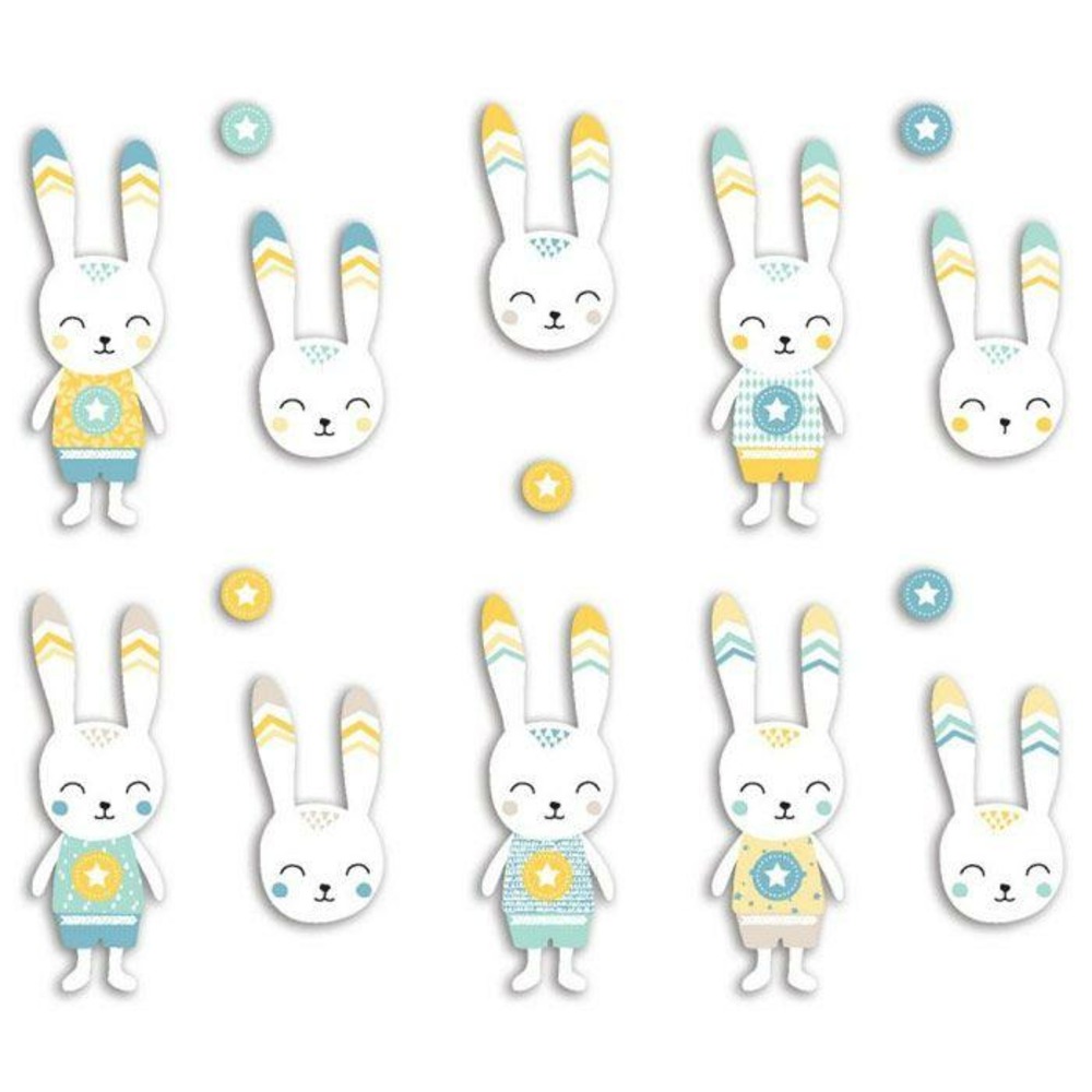 20 formes découpées - lapin léonard