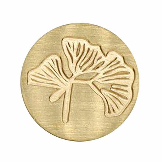 Tampon de cire en laiton 25 mm - ginkgo