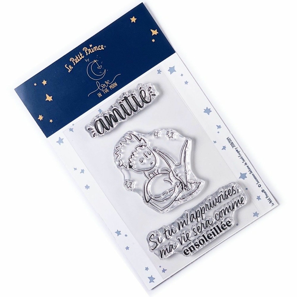 3 tampons transparents le petit prince et le renard