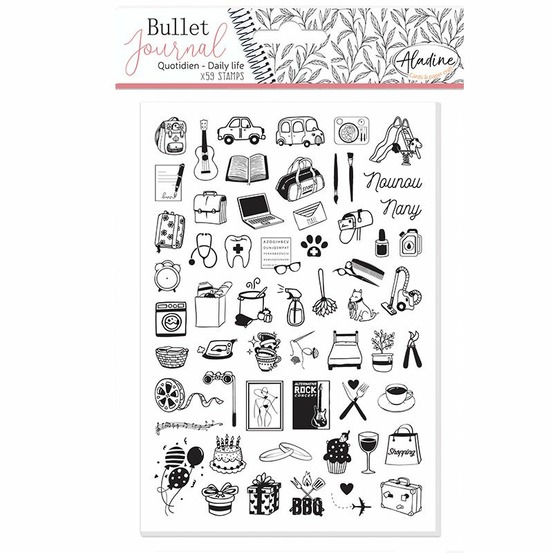 Tampons mousse pour agenda - quotidien