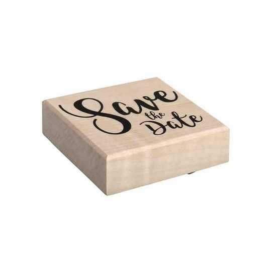 Tampon 'save the date' 6 x 7 cm