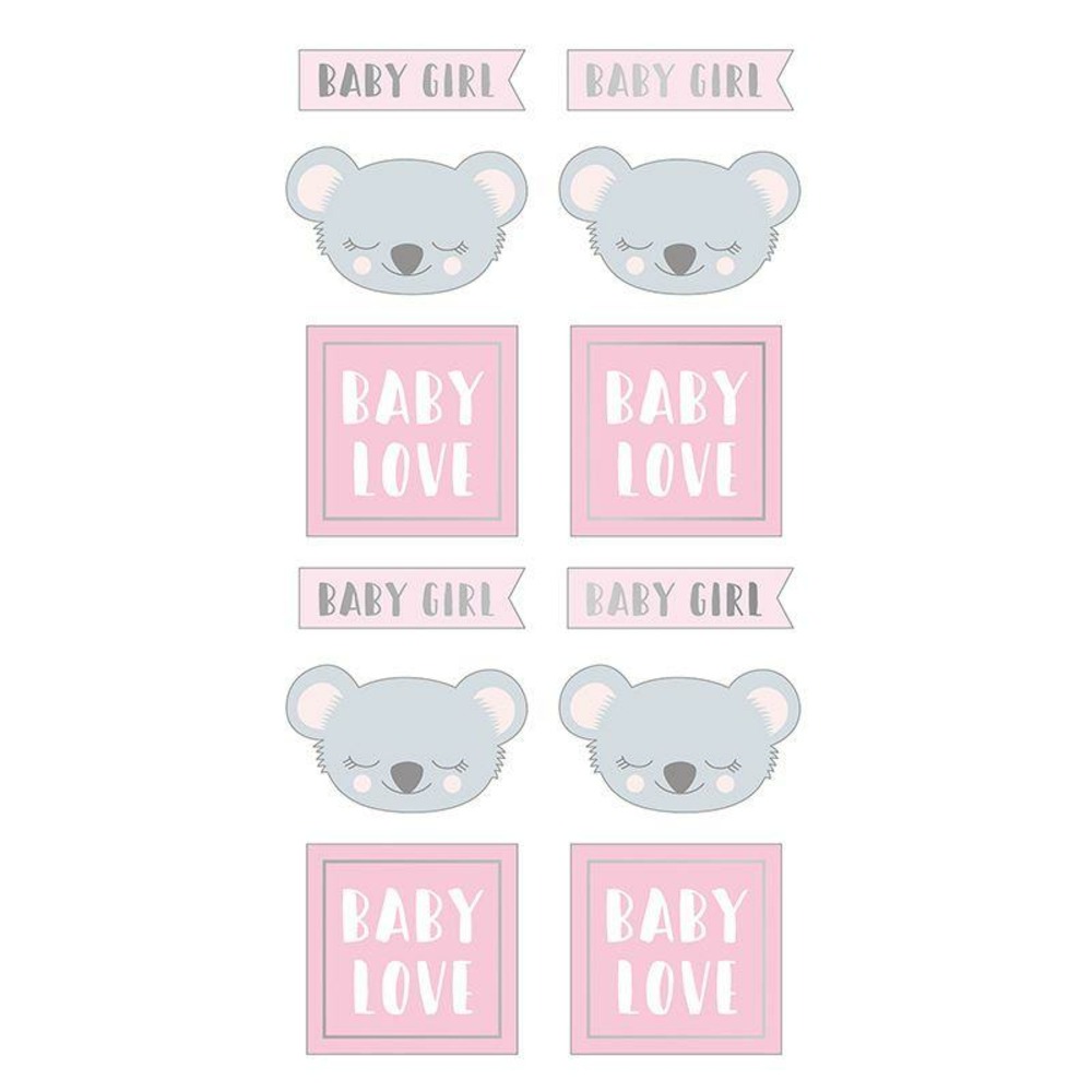 Stickers puffies - koala baby girl