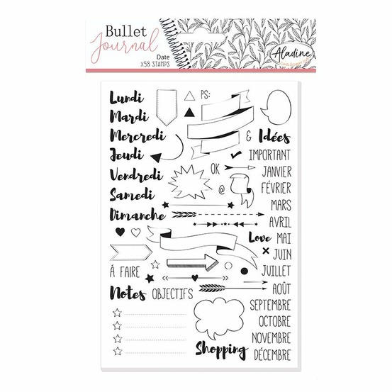 Tampons mousse pour agenda - dates