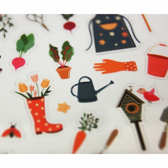 Stickers jardinage - 7,5 x 10 cm