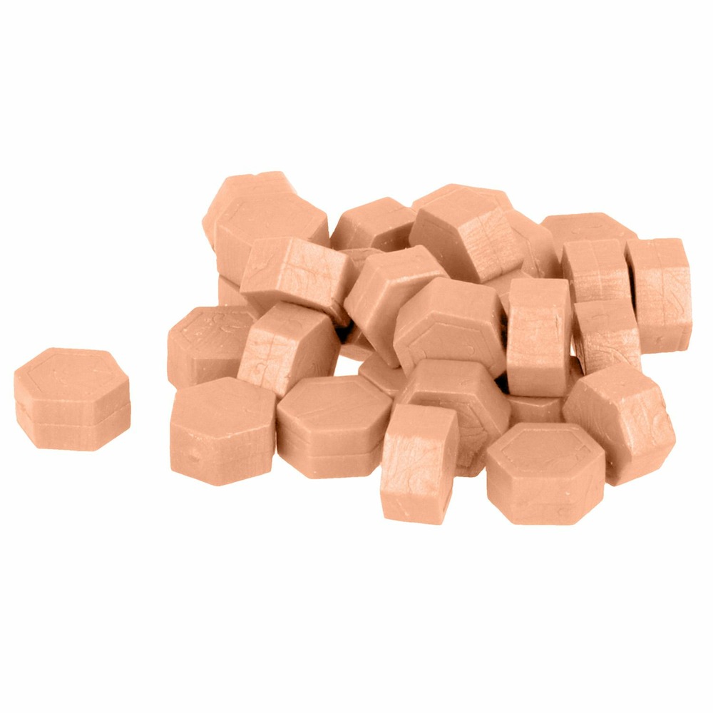 Perles de cire hexagonales 30 g - rose