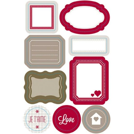 Etiquettes repositionnables love