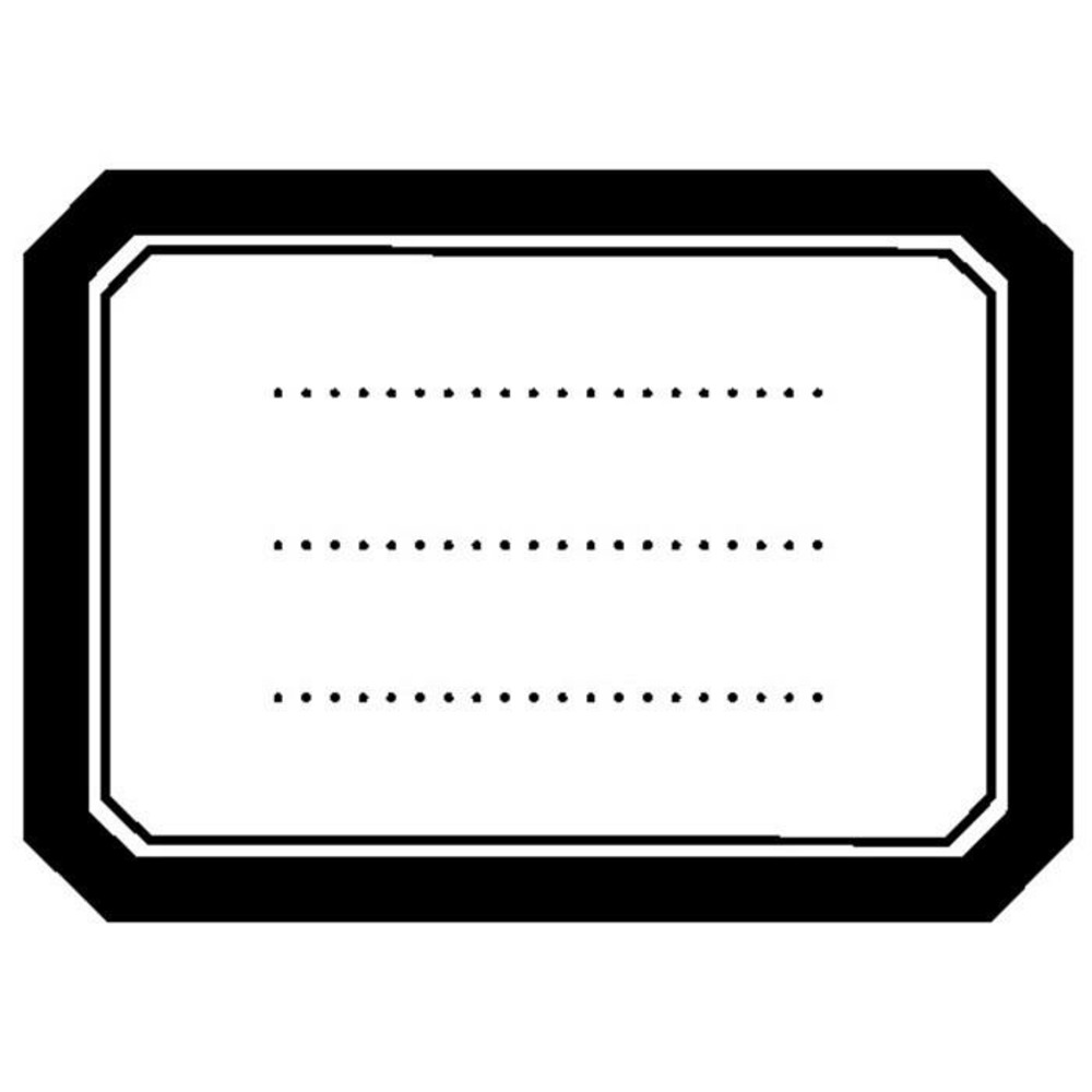 Tampon bois - etiquette