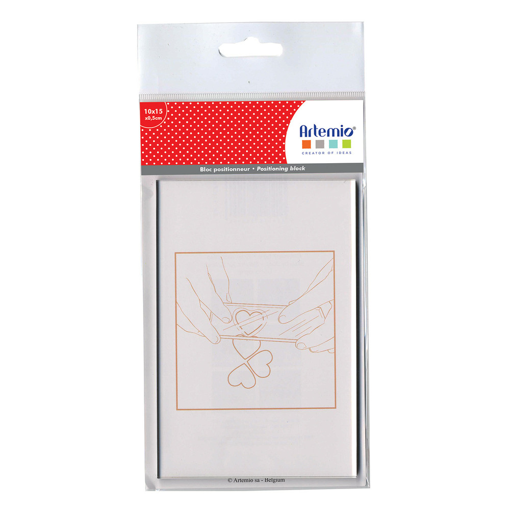 Bloc positionneur pour tampons 15 x 10 cm