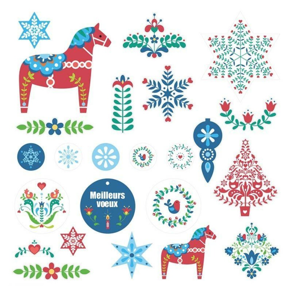 50 formes découpées - folk