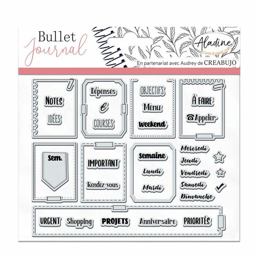 13 tampons transparents - organisation semaine