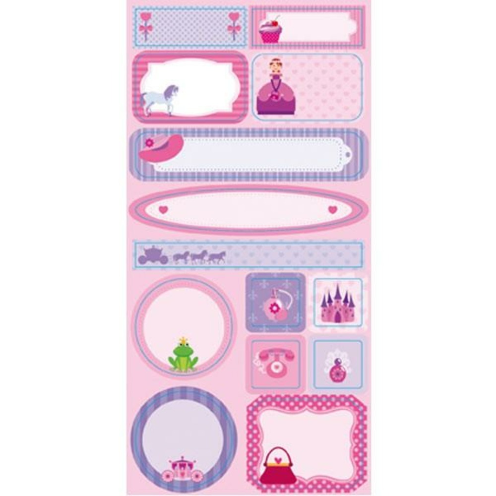 Etiquettes repositionnables princesse