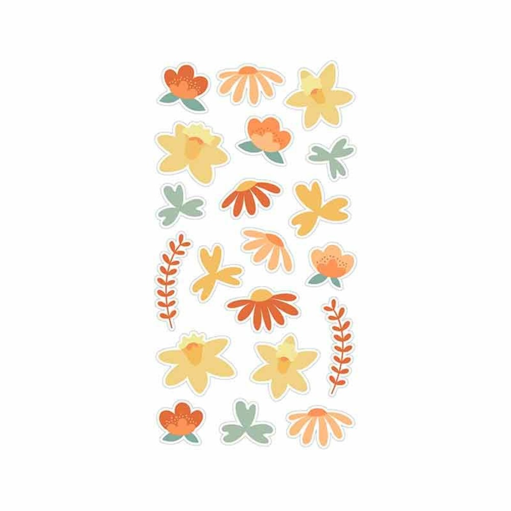 Autocollants puffy les poulettes - printemps