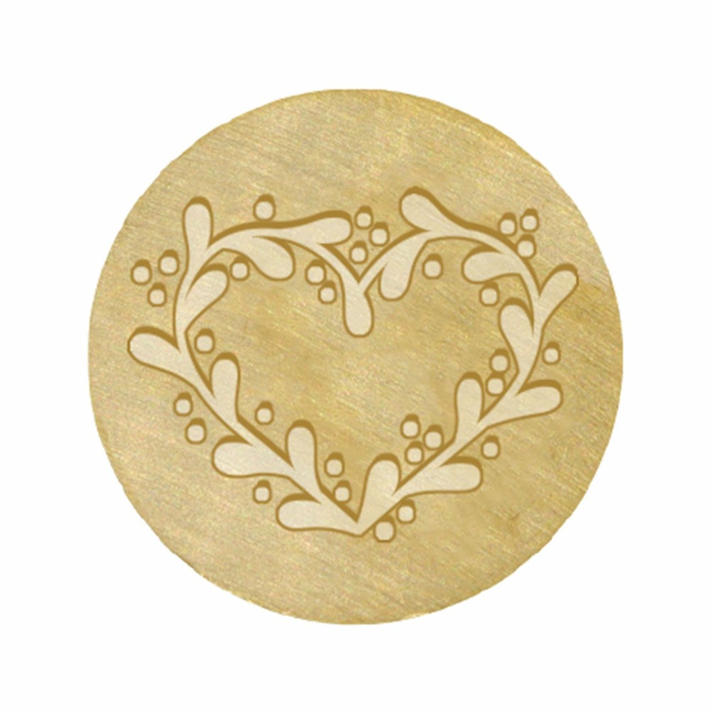 Tampon de cire en laiton 25 mm - coeur