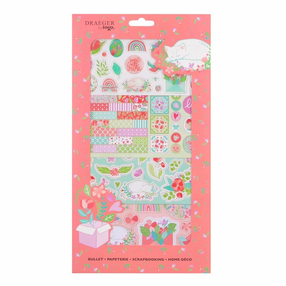 Kit décoration fleurs pour scrapbooking