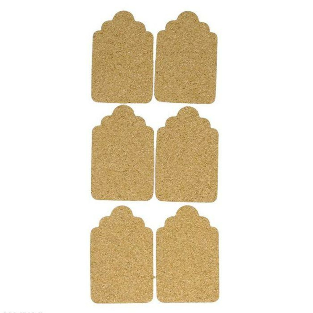 Stickers en liège x 6 - etiquettes