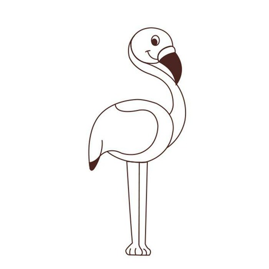 Tampons bois - flamant rose