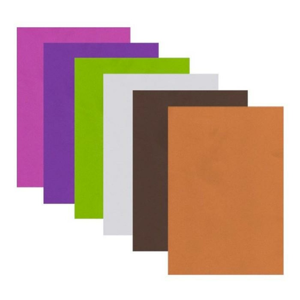 Feuilles de caoutchouc x 6 - couleurs vives 2