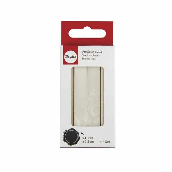 Cire à cacheter blanc métallique 12 g