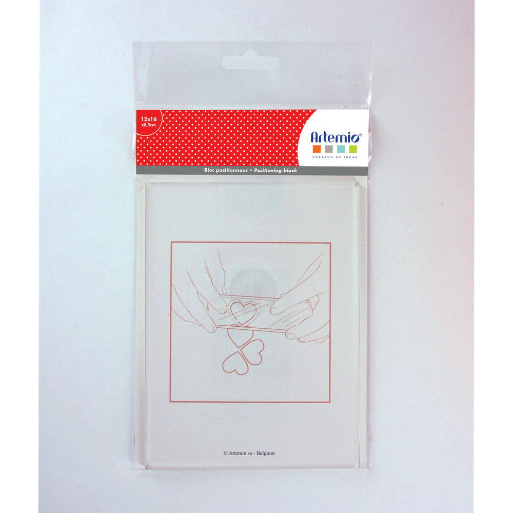 Bloc positionneur pour tampons 16 x 12 cm