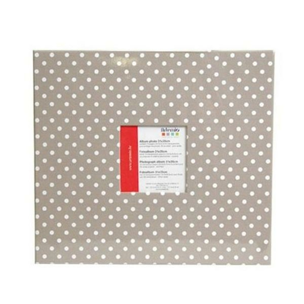 Album photo 30 x 30 cm - gris à pois blancs