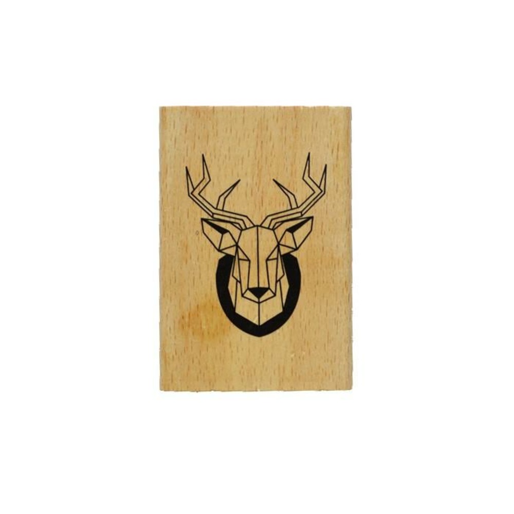 Tampon bois - tête de cerf