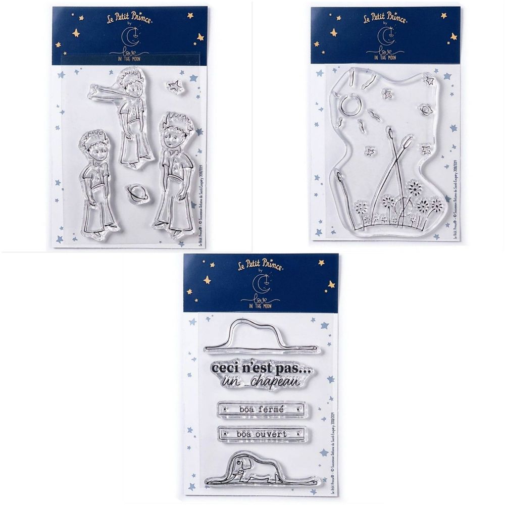 Mini Tampon Stemplino – Motif Petites étoiles – Bois FSC, 25 Mm, Laser – Cadeau Bricolage, Scrapbooking