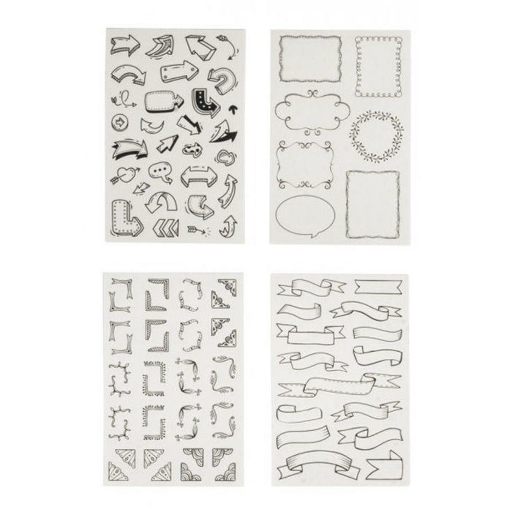 Stickers bulles et flèches pour bullet journal