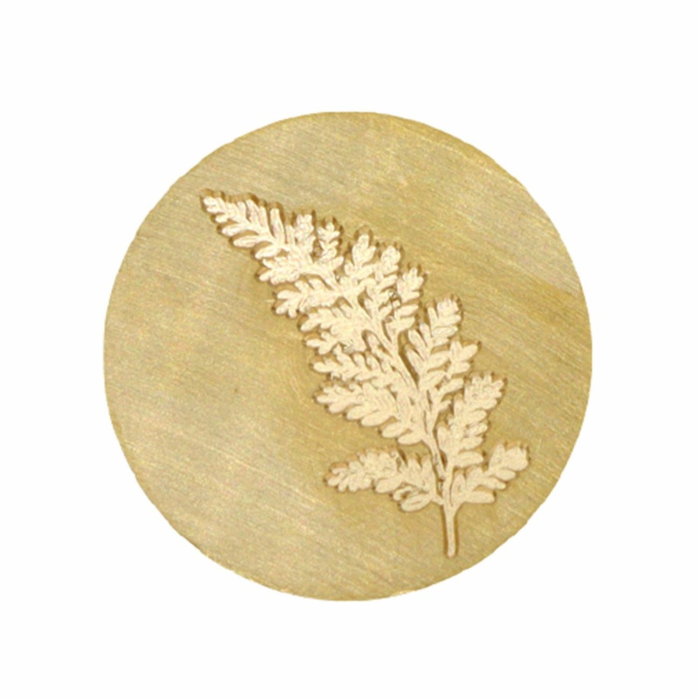 Tampon de cire en laiton 25 mm - fougère