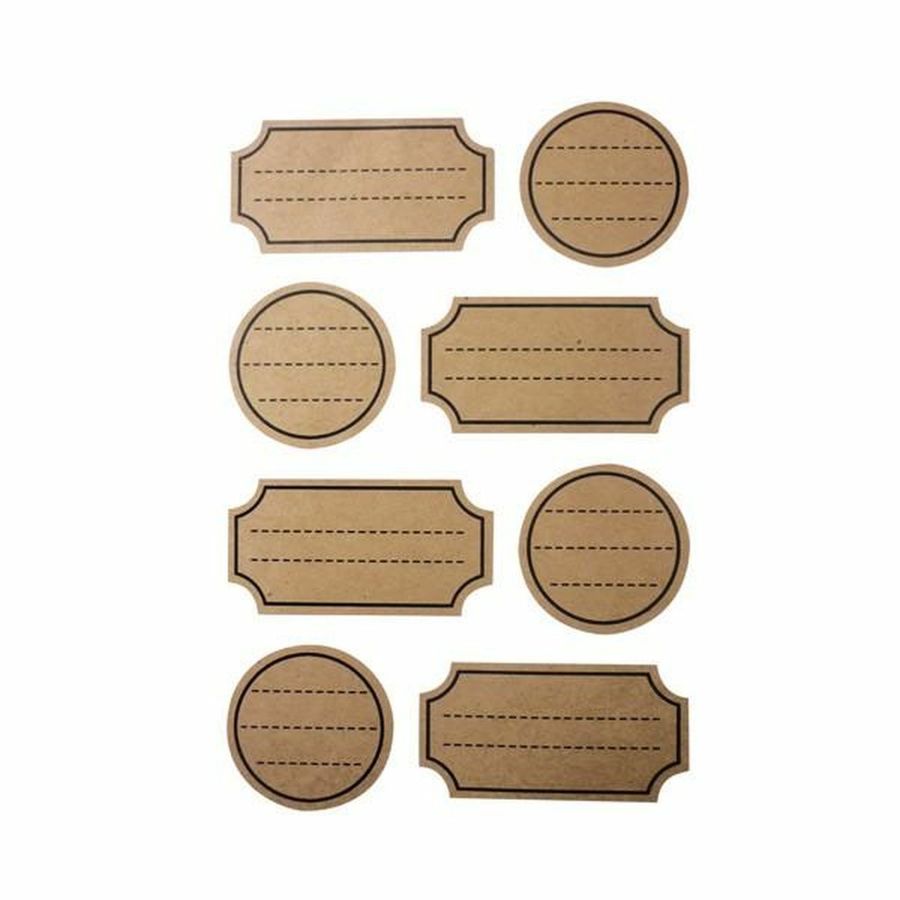160 stickers kraft avec pointillés