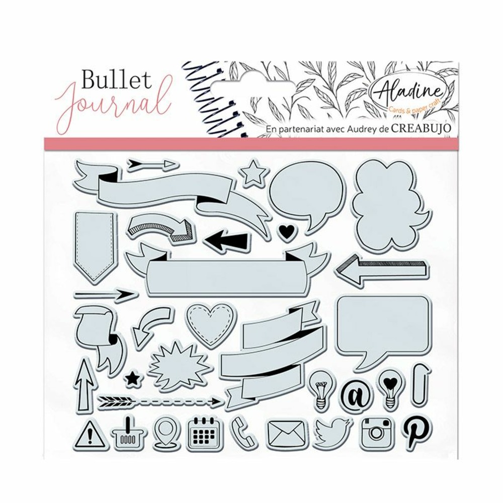 13 tampons transparents - bannières et icônes