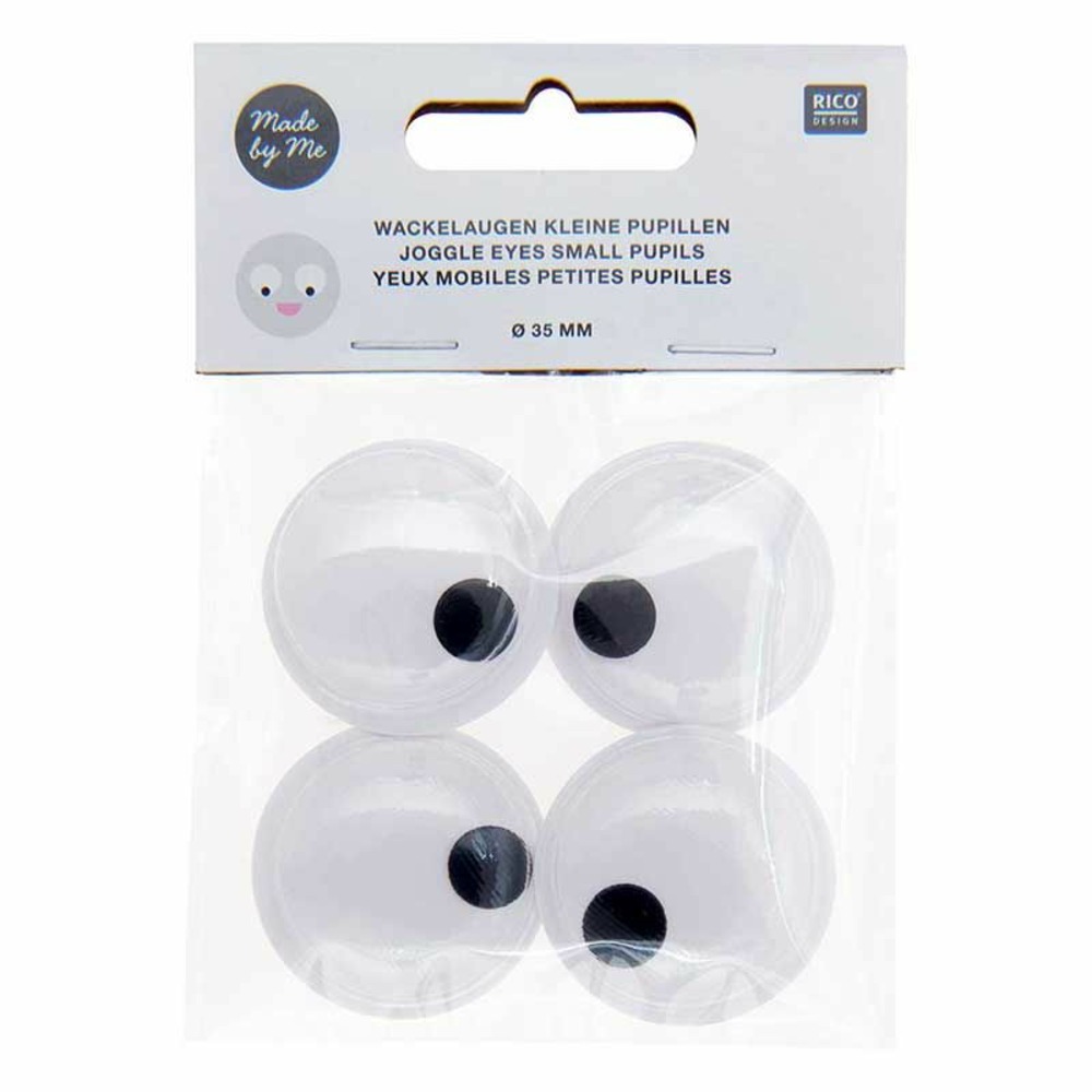 Yeux mobiles ø 35 mm - petites pupilles