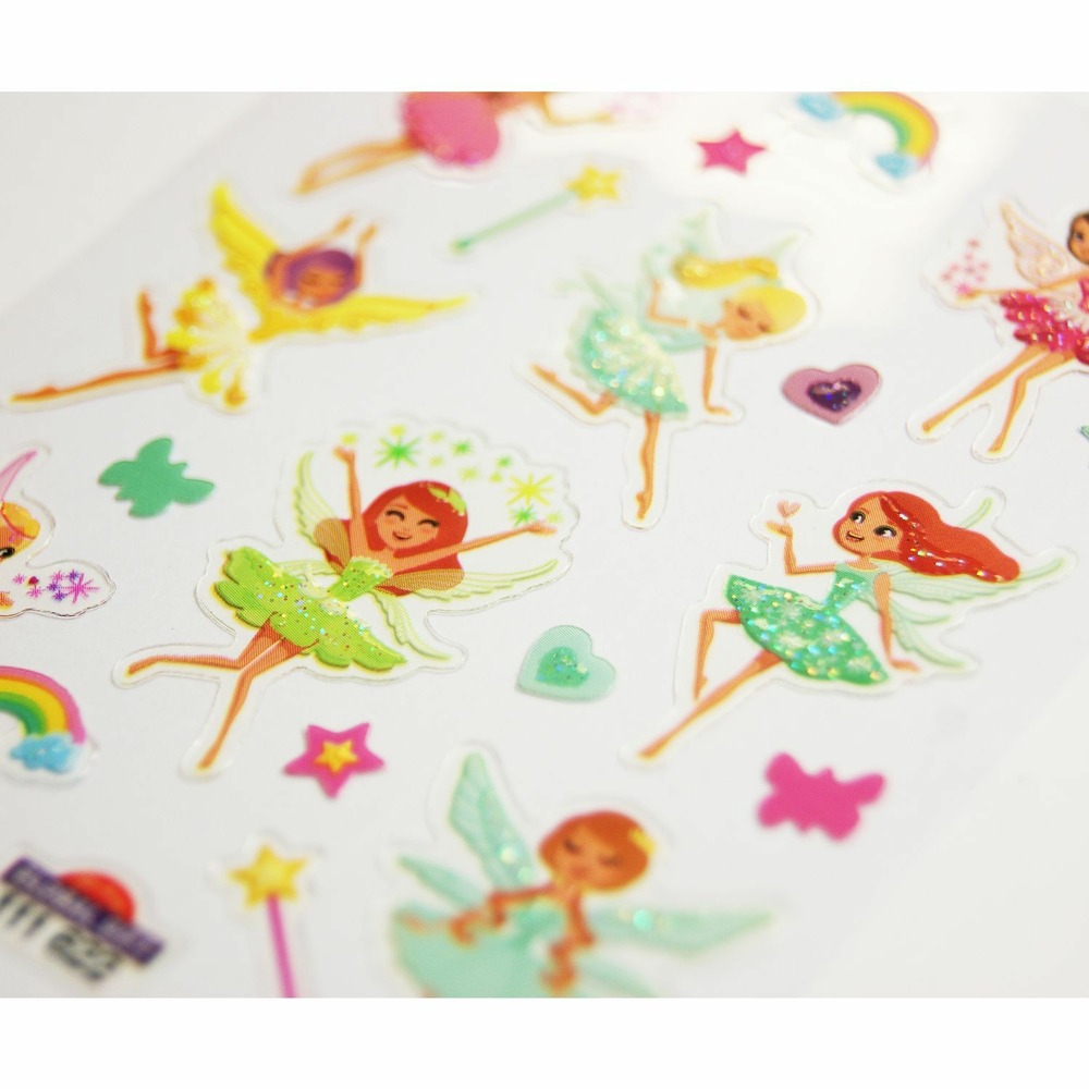 Autocollants - fées - paillettes - 1,8 cm
