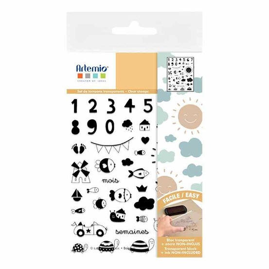 Set de tampons transparent- jolies comptines