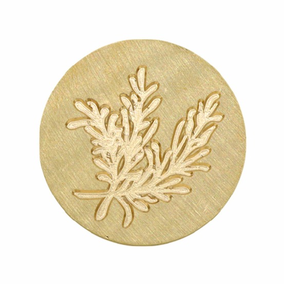 Tampon de cire en laiton 25 mm - romarin