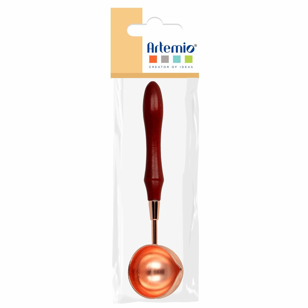 Cuillère pour cire avec manche en bois