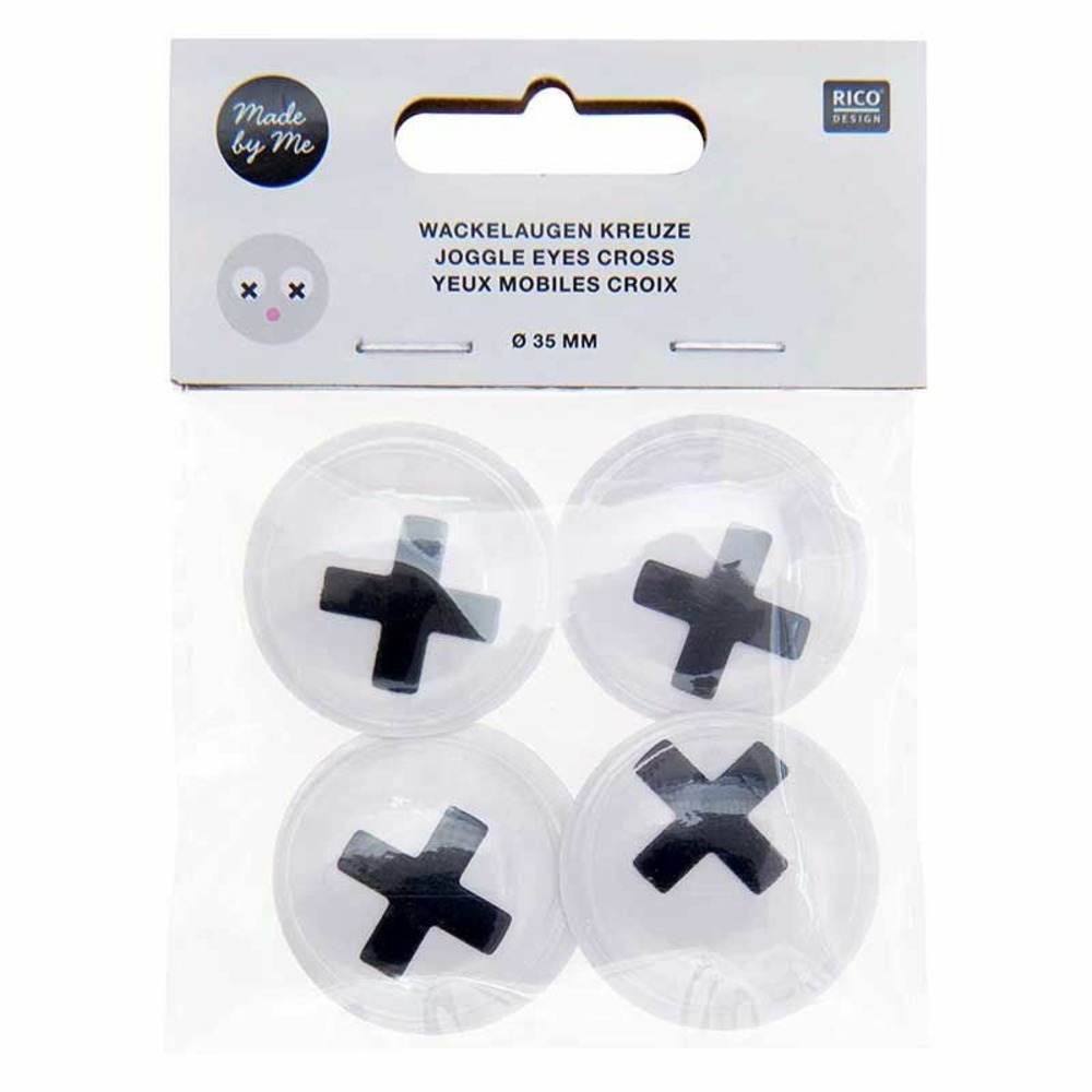 Yeux mobiles ø 35 mm - croix