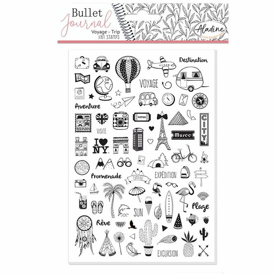 Tampons mousse pour carnet de voyage