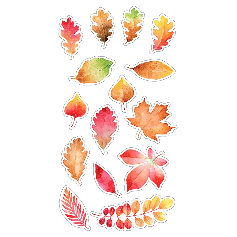 Stickers puffies - feuilles d'automne