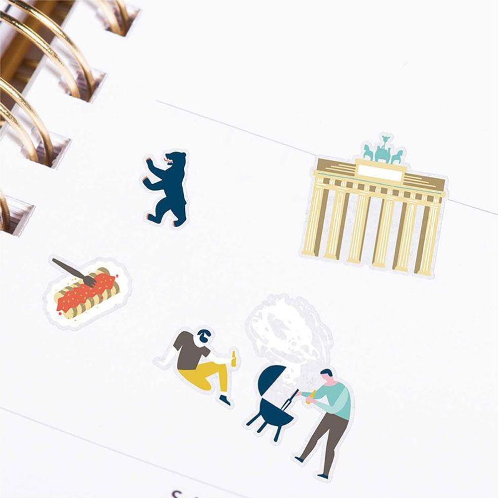 Stickers en gel transparent cities - berlin | Truffaut